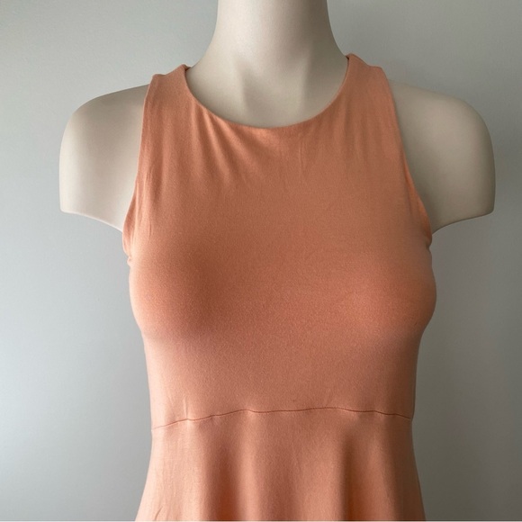Athleta Santorini Thera Mini Tank Dress Modal Spandex Orange Coral Size Small - Picture 6 of 7